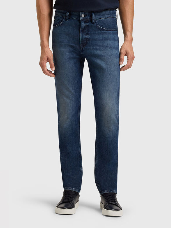 Straight jeans with washed effect - 1