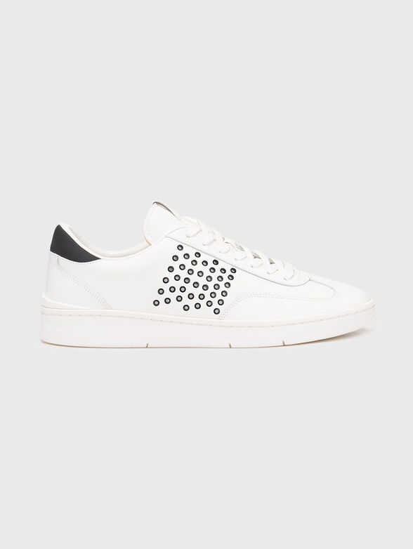 WILTON leather sneakers with eyelets - 1