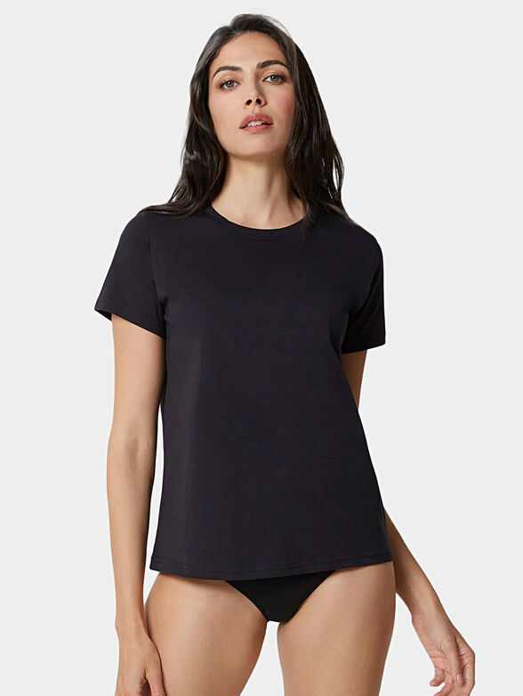 BASIC SUPIMA T-shirt in black color - 1