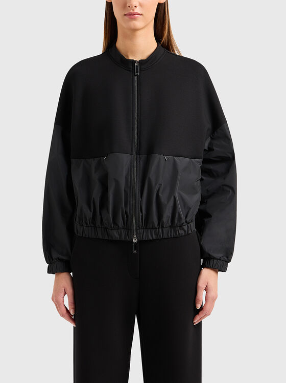 Bomber jacket with contrast panels - 1