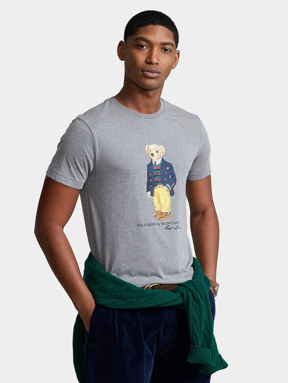 Cotton t-shirt with POLO BEAR accent - 1