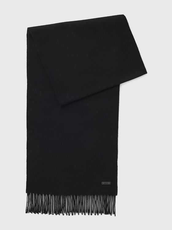 NASTER wool scarf with fringes - 1