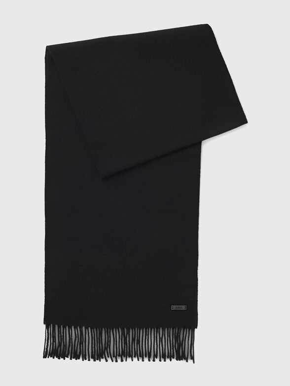 NASTER wool scarf with fringes - 1