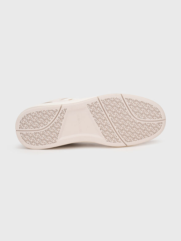 Leather and suede sneakers - 4