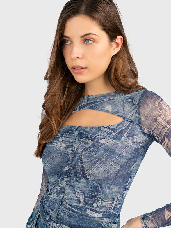 BRIENNA blouse with cut-out detail  - 4