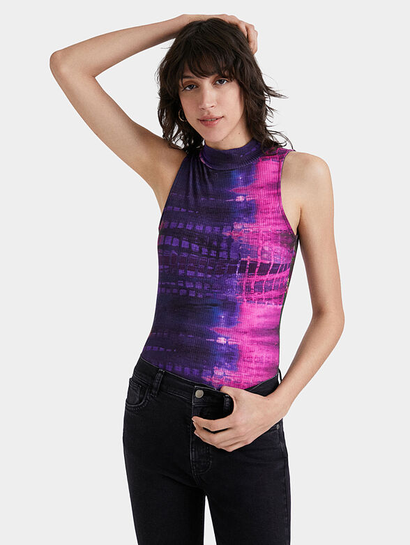 Bodysuit with tie-dye effect - 1