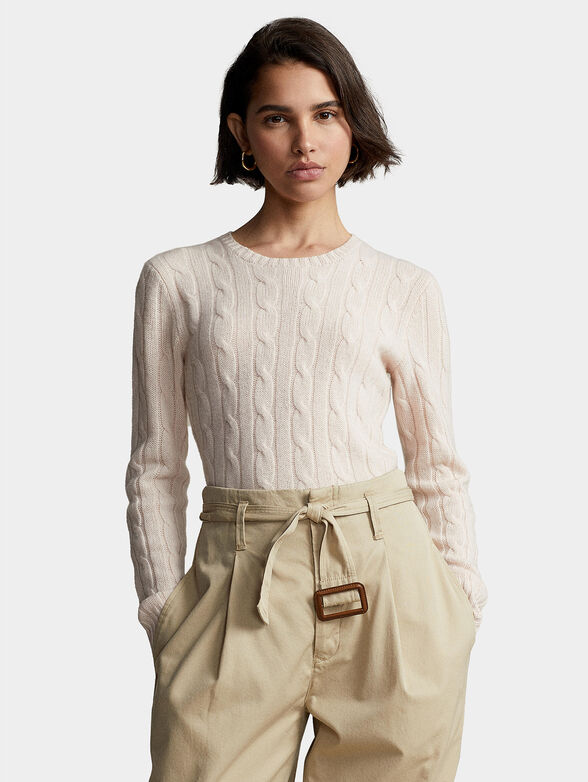 JULIANNA pale pink cashmere sweater - 1