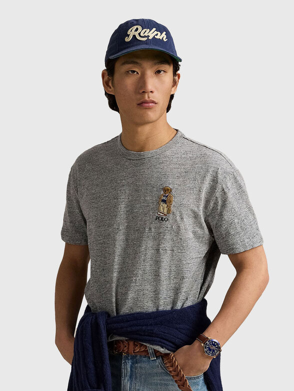 Polo Bear T-shirt with oval neckline - 1