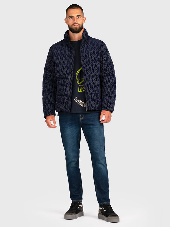  Down jacket with monogram print  - 2