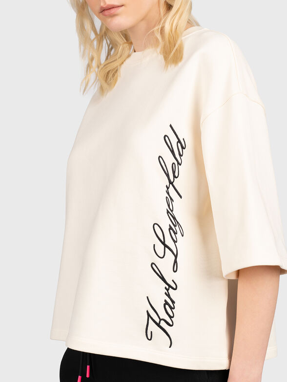 HOTEL KARL black sweatshirt with logo inscription - 4