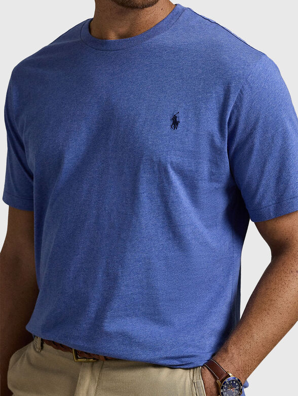 Cotton T-shirt with logo embroidery - 4