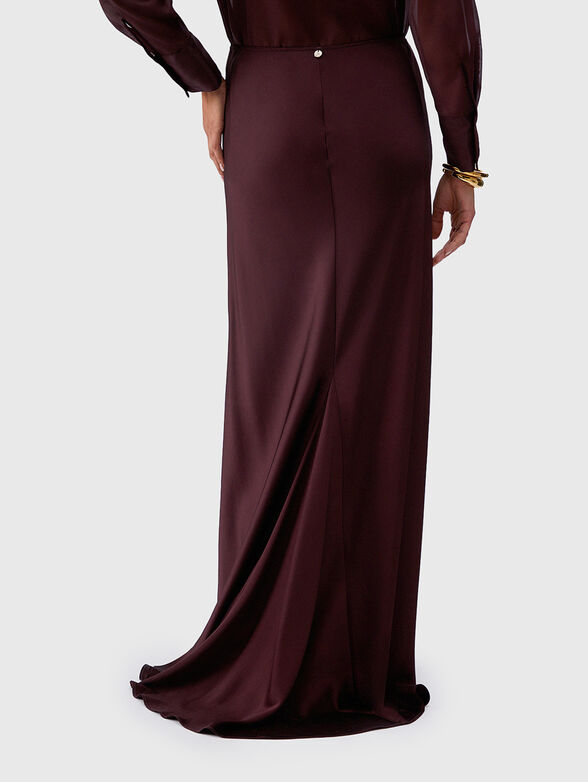 Maxi skirt with a satin-effect - 2