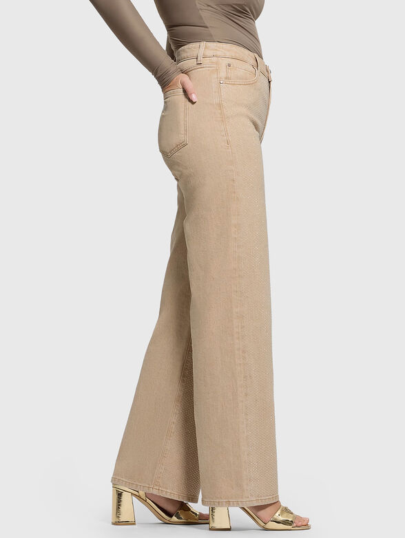 Jeans with appliqu&eacute;d crystals - 3