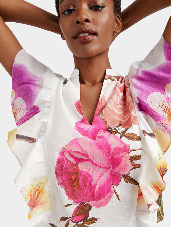 LUCRECIA blouse with floral print - 6