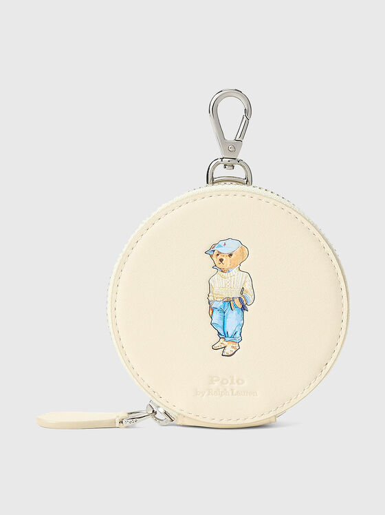Малко кожено портмоне с принт Polo Bear - 1
