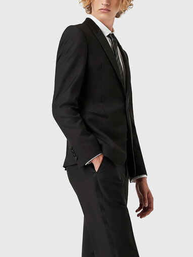 Black wool trousers  - 3