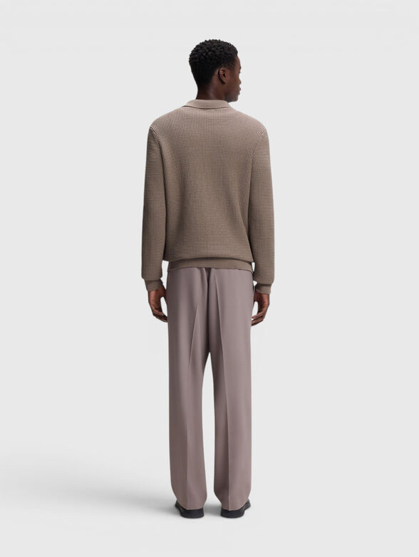 Cotton sweater with buttons - 3