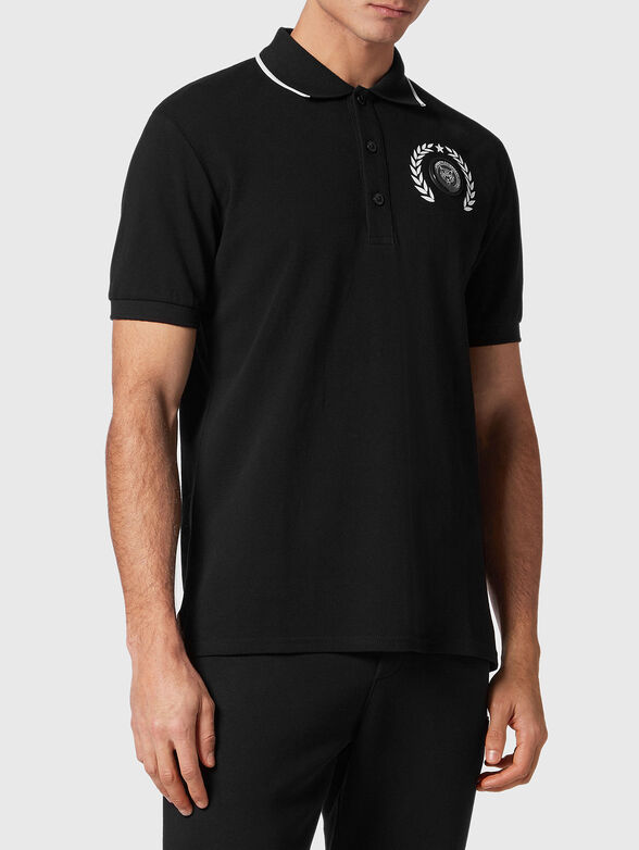 CARBON TIGER polo shirt in black - 1