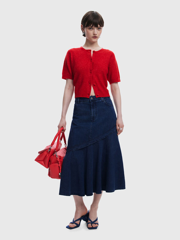 GIORGIA denim midi skirt - 6