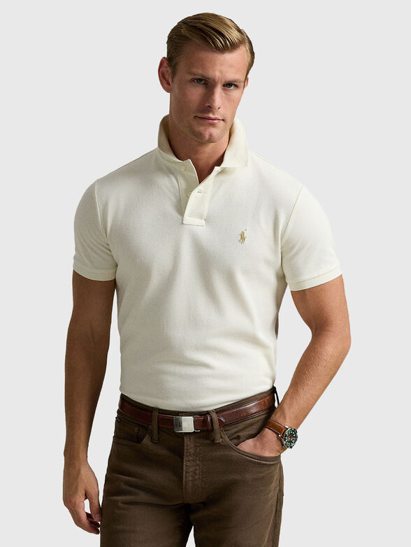 Ecru polo shirt - 1