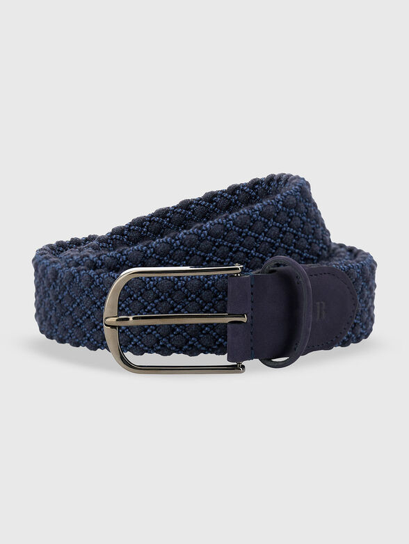 Braided belt in dark blue - 1