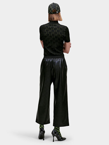 KL MONOGRAM top with glamorous logo motifs - 4