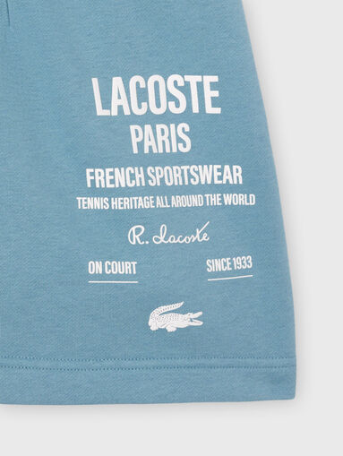 Cotton shorts with logo - 4