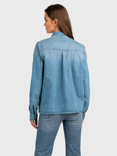 Denim shirt with embroidery  - 3