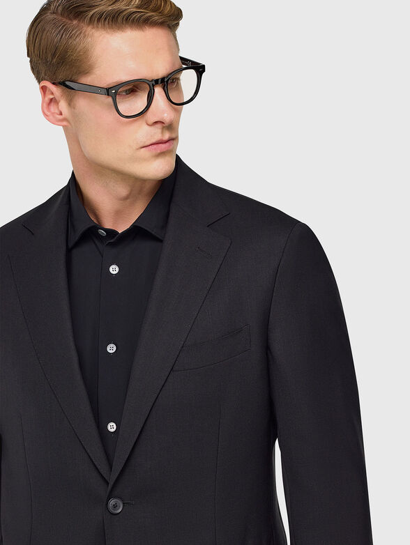 Wool jacket in black  - 4