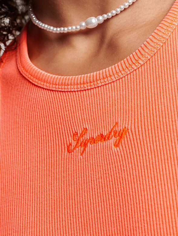 CODE dress in elastic rips with logo - 3