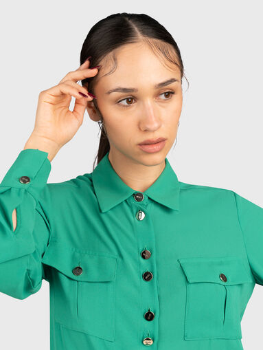 Shirt with accent buttons - 4