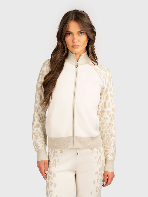 Sweatshirt with animal print - 1