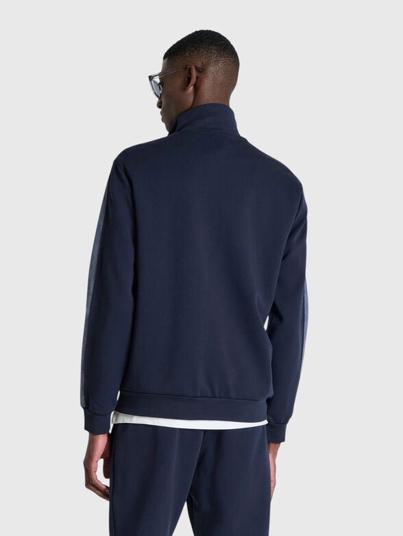 Sweatshirt with zip and contrast edge - 2