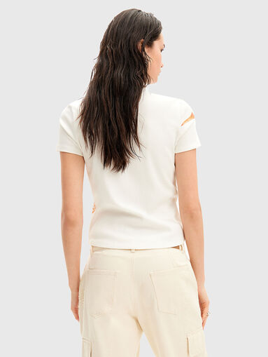 T-shirt with contrasting print - 3