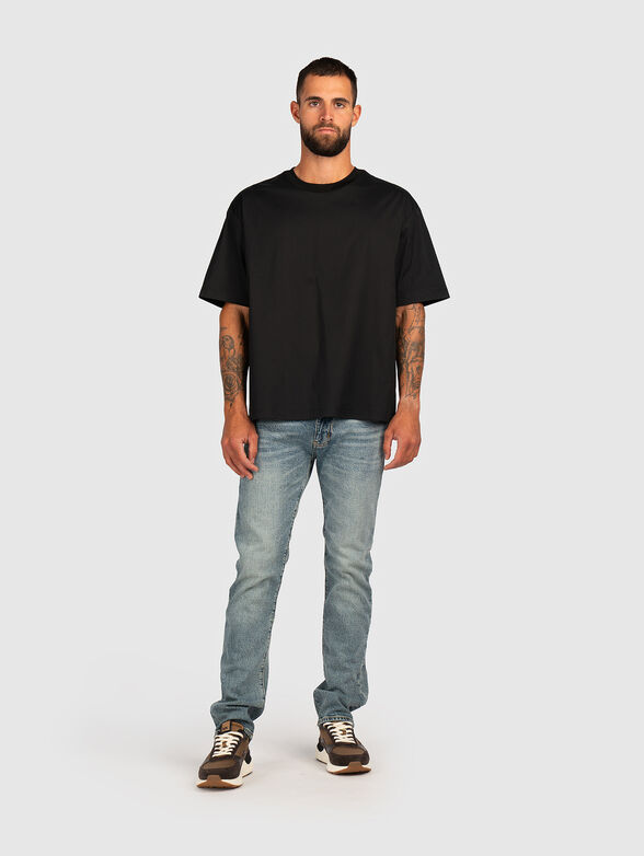 Oversized T-shirt with oval neckline - 2