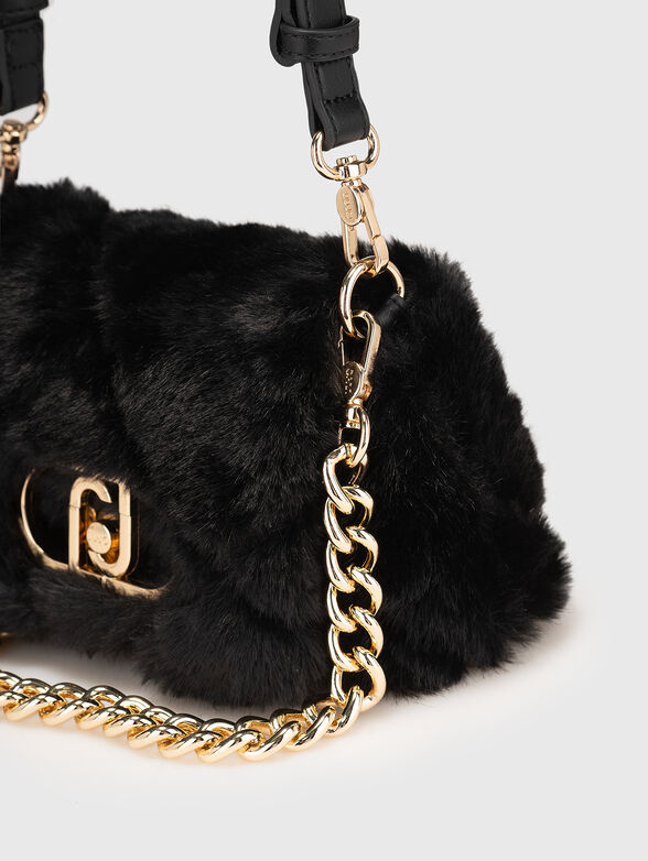 Soft texture crossbody bag with logo - 5