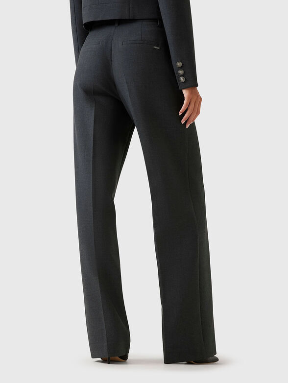 JOANDRA high waisted viscose blend trousers - 2