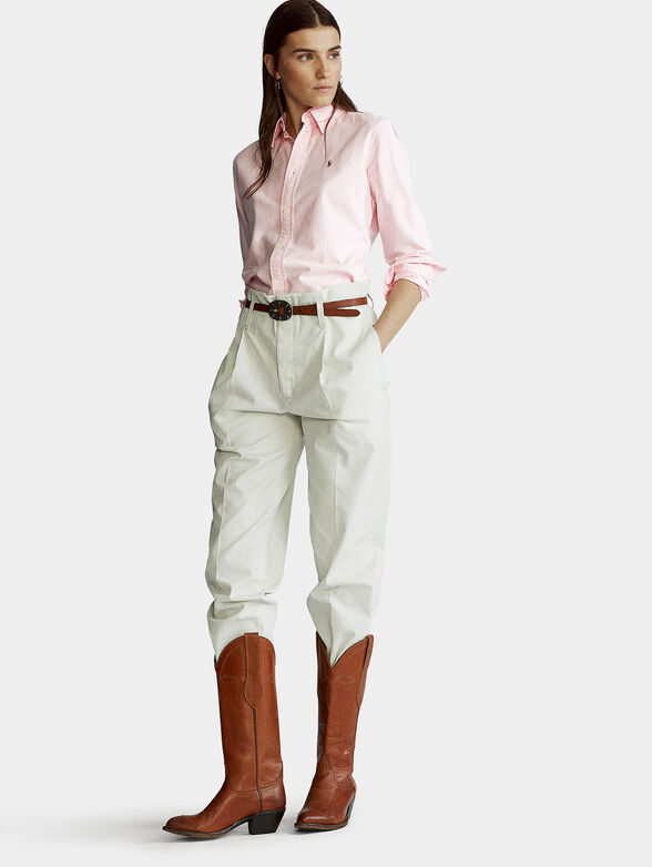KENDAL Striped shirt  with colorful logo - 4
