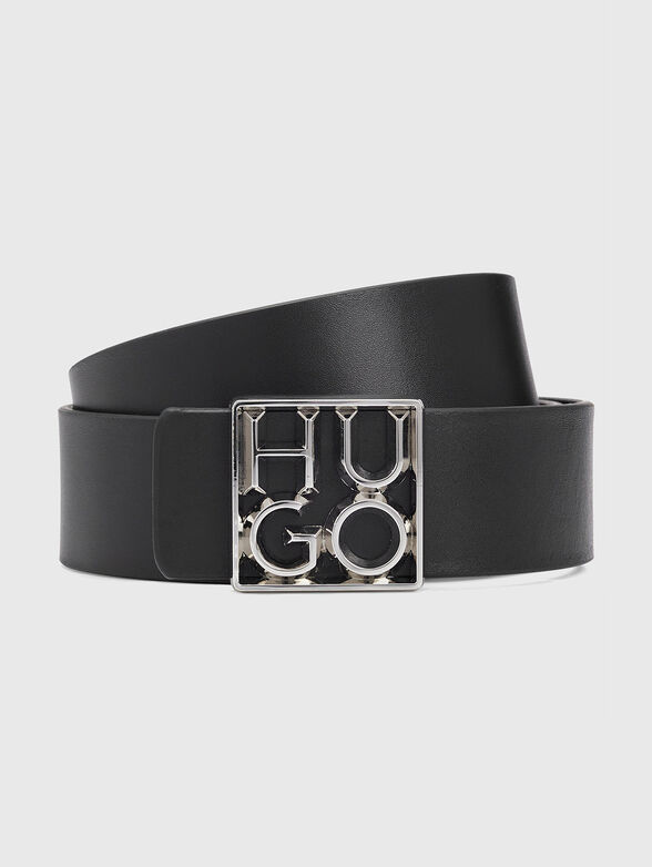 Belt with logo buckle - 1