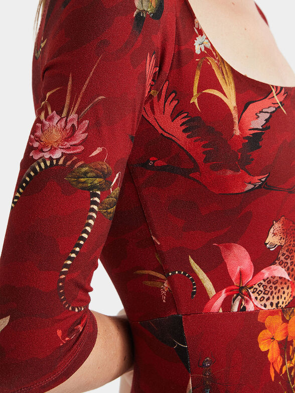 FLOWERS Dress with floral motifs - 6