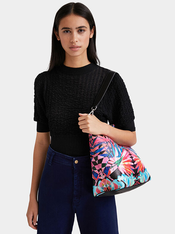 2 in 1 bag with floral print - 2