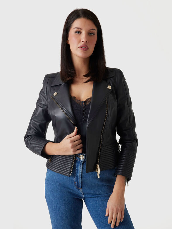 PEGGY leather biker jacket - 0