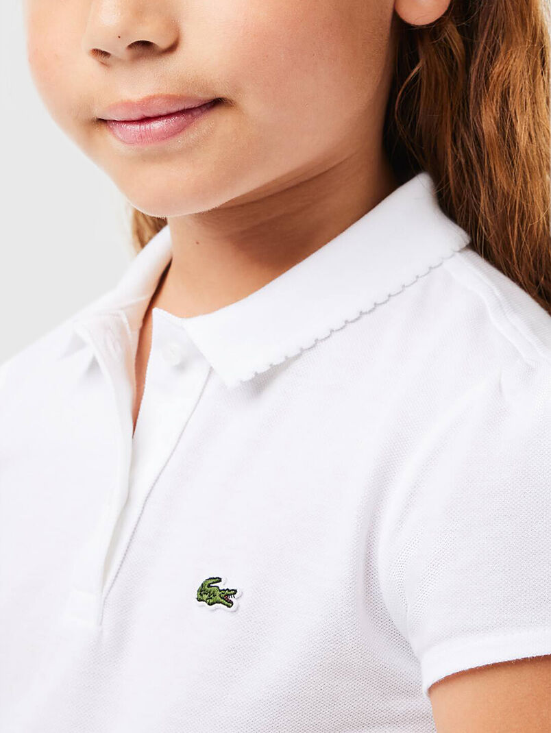 Contrast-logo polo shirt  - 3