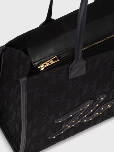 K/SKUARE bag with monogram print - 5