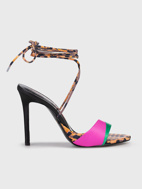 FONDO TAHLIA heeled sandals with contrast design - 1
