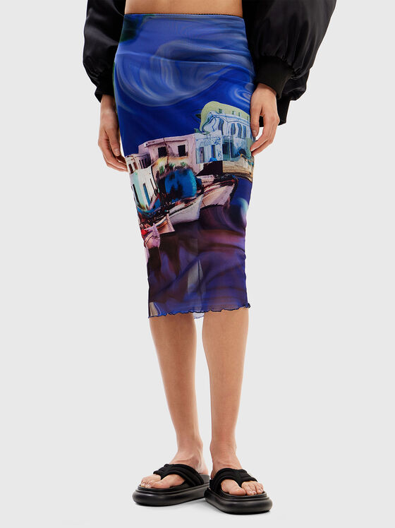 Printed midi skirt - 1