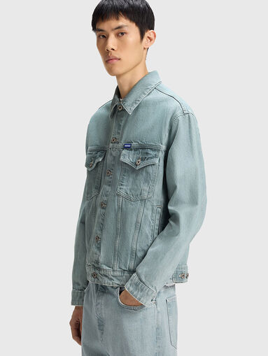 DEX denim jacket with logo - 4