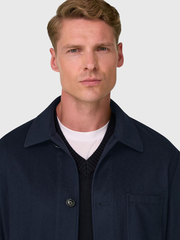 Pure cashmere shirt jaket - 4