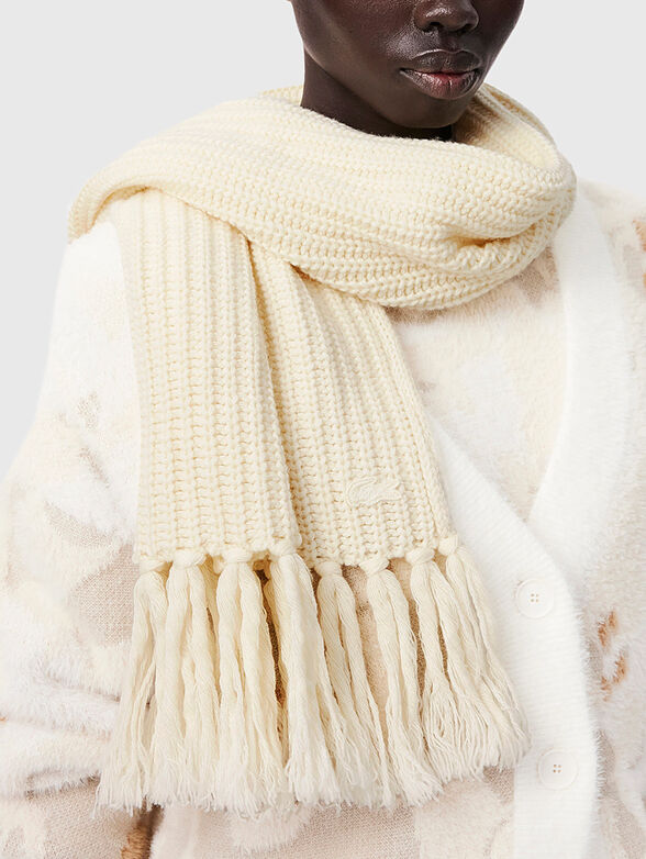 Long scarf with fringe - 2