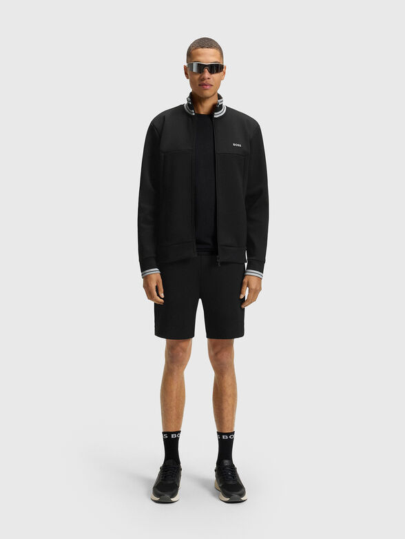 Cotton sweatshirt with zip - 2